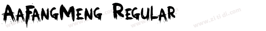 AaFangMeng Regular字体转换